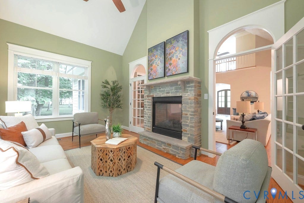 8853 Porto Court, Viniterra Estates, New Kent, VA 23124 2 Sided Fireplace
