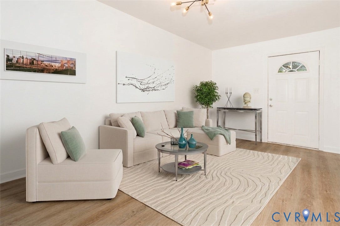 1026 6th Street, Petersburg, VA 23803 Virtually Staged living Room
