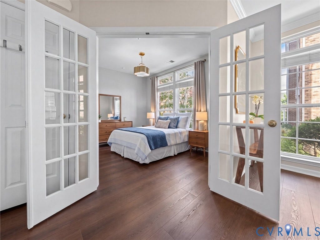 3806 Pumpkin Seed Lane, West Broad Village, Glen Allen, VA 23060 VIRTUALLY ADDED FRENCH DOORS & BEDROOM STAGING IN CURRENT OFFICE!