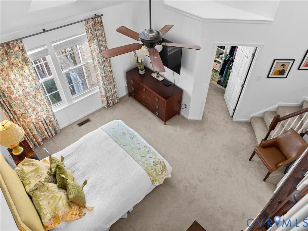 3806 Pumpkin Seed Lane, West Broad Village, Glen Allen, VA 23060 view of primary bedroom from loft