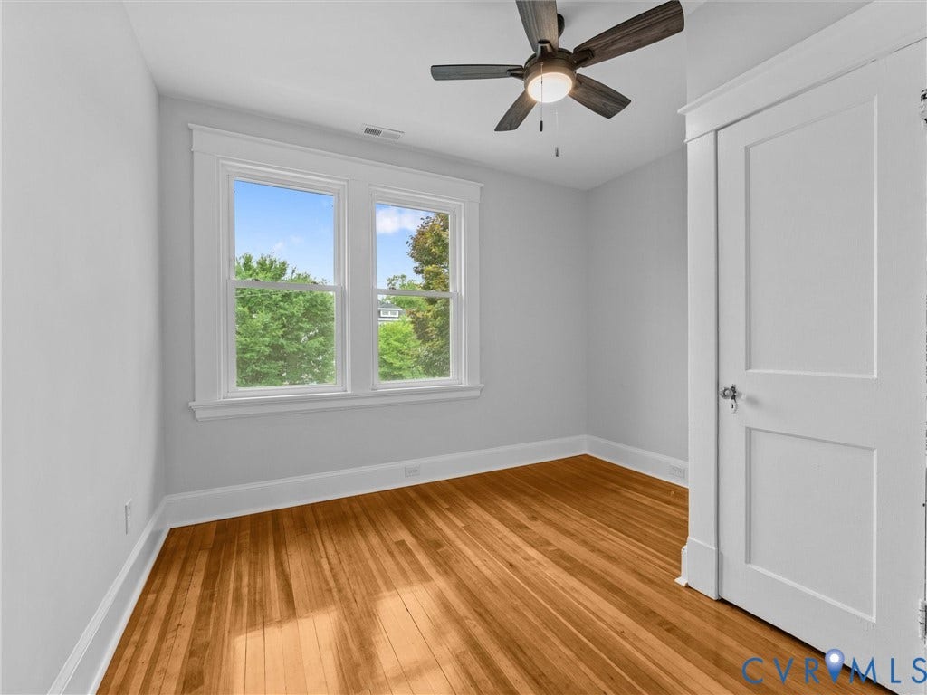 2911 Northumberland Avenue, Northside, Richmond, VA 23220 Hardwood flooring complementing light gray walls