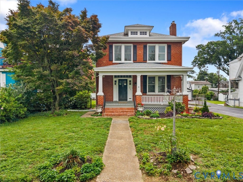 2911 Northumberland Avenue, Northside, Richmond, VA 23220 Traditional brick exterior with white trim and dark shutters