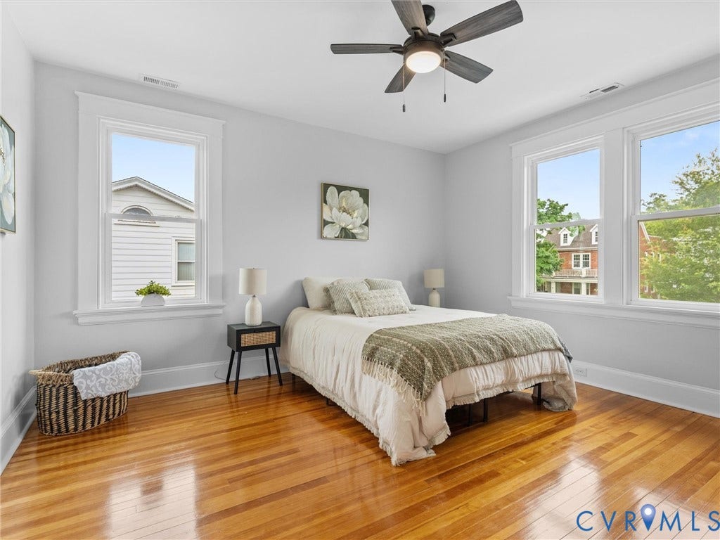2911 Northumberland Avenue, Northside, Richmond, VA 23220 Warm wood-finish flooring complements the light wall tones