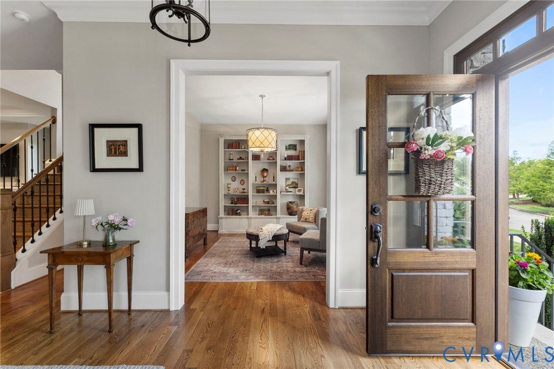 2019 Tulip Hill Drive, The Oaks, Midlothian, VA 23112 Solid Mahogany Front Door