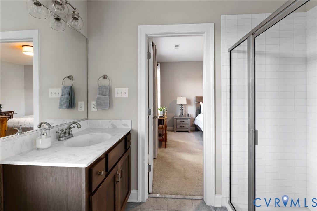 2019 Tulip Hill Drive, The Oaks, Midlothian, VA 23112 Tiled Shower