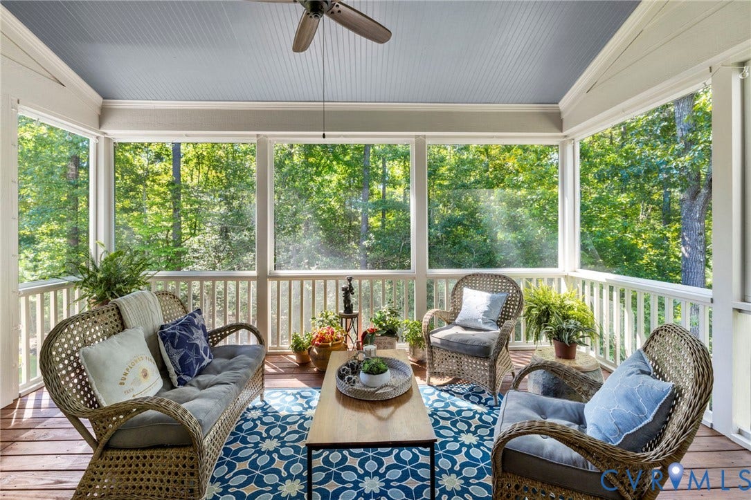 2019 Tulip Hill Drive, The Oaks, Midlothian, VA 23112 Screened Porch w/ Fan