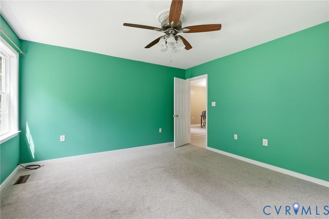 1375 Gills Road, Powhatan, VA 23139 Primary bedroom with full attached bath.