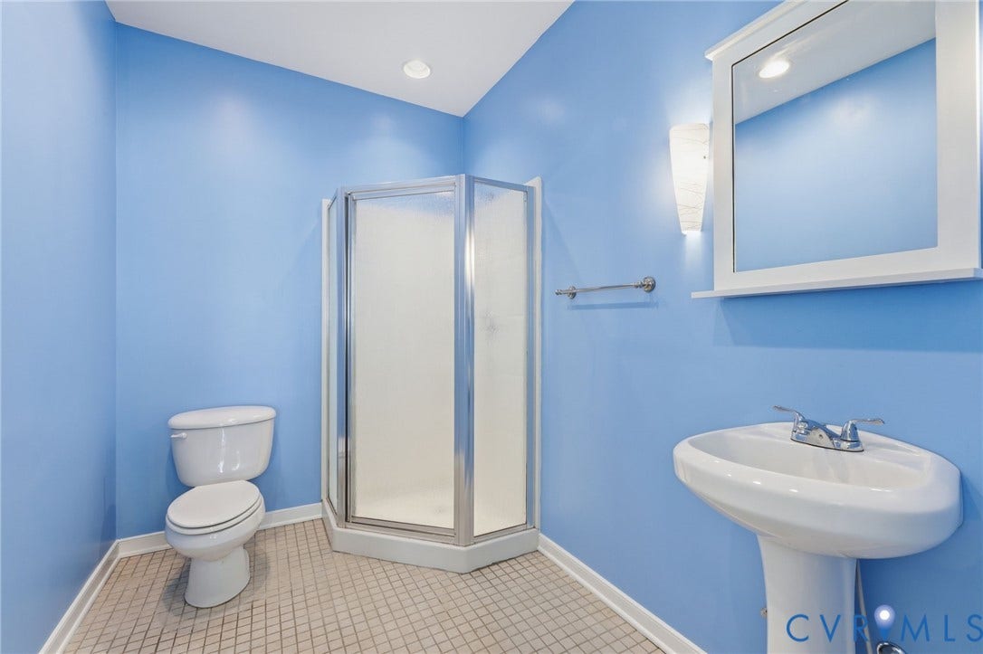 1375 Gills Road, Powhatan, VA 23139 Full bath with shower inside the pool house.
