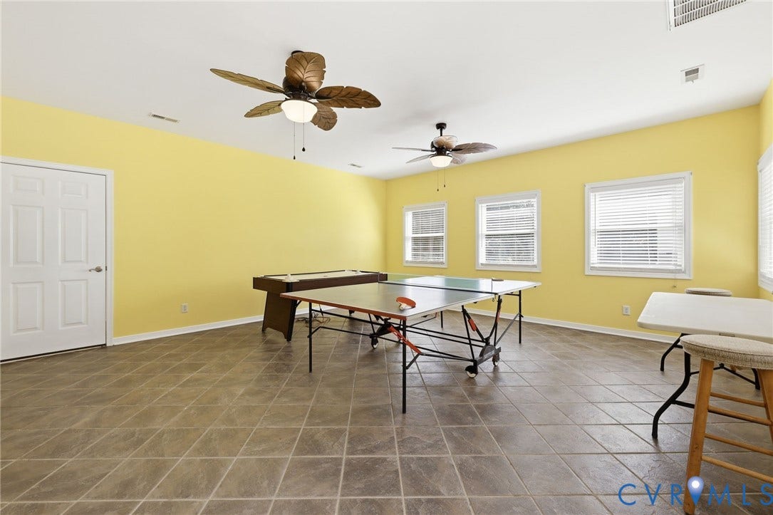 1375 Gills Road, Powhatan, VA 23139 Game room/rec room inside the pool house.