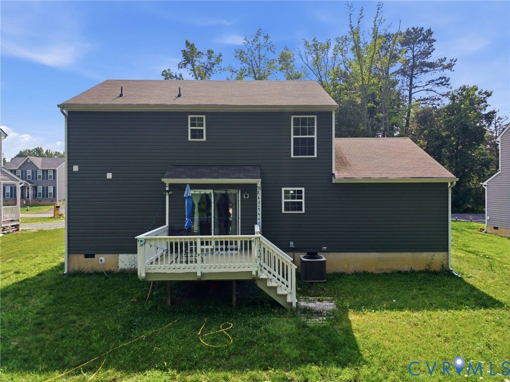 10155 Virginia Road, Glen Allen, VA 23060 Dark gray siding exterior with a light brown shingle roof