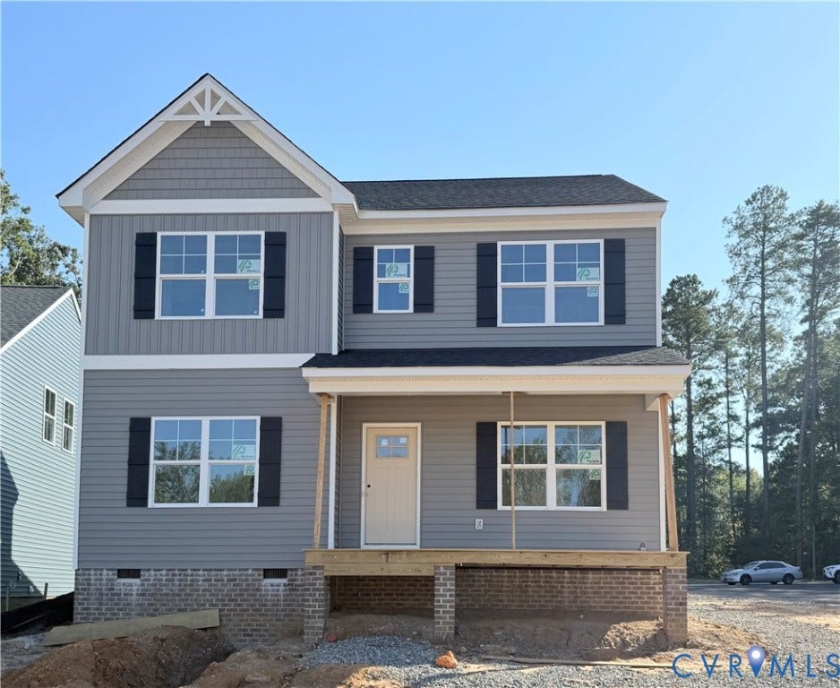 11130 Somerset Bluff Court, Somerset Hills, Glen Allen, VA 23059 Two-story exterior with horizontal siding and brick accents