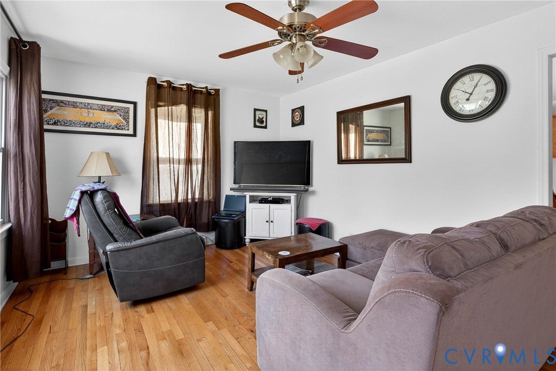 303 W 8th Street, Town Of Mineral, Mineral, VA 23117 Hardwood Floors, Ceiling Fan