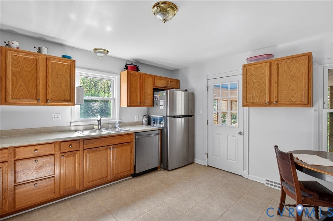 303 W 8th Street, Town Of Mineral, Mineral, VA 23117 Eat In Kitchen, Door to Sunroom