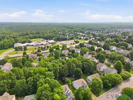 5213 Wheat Ridge Place, Chappell Ridge, Glen Allen, VA 23059 Aerial perspective showcasing a residential community with mature tree coverage