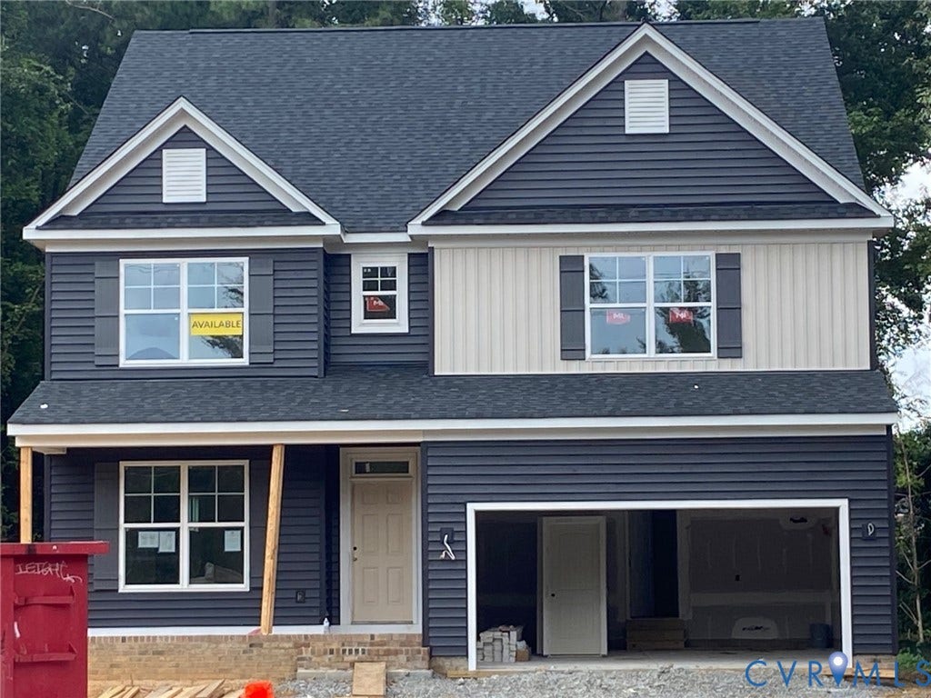 The photo represents the actual property under construction.