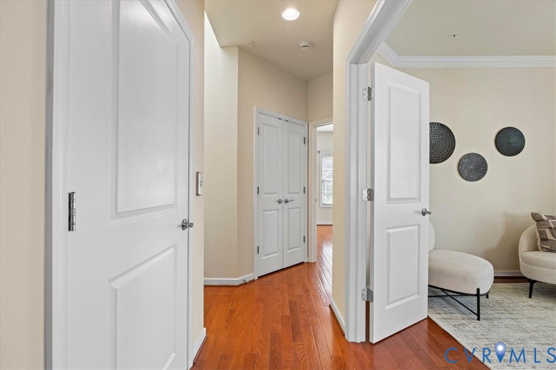 Hardwood-style flooring throughout