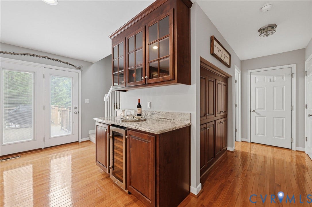12301 Hulsey Drive, Chesterfield, VA 23838 Check out the custom wine bar and custom pantry cabinetry