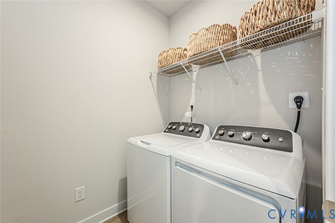 8187 Winter Fog Drive, New Kent, VA 23124 laundry room right by primary bedroom