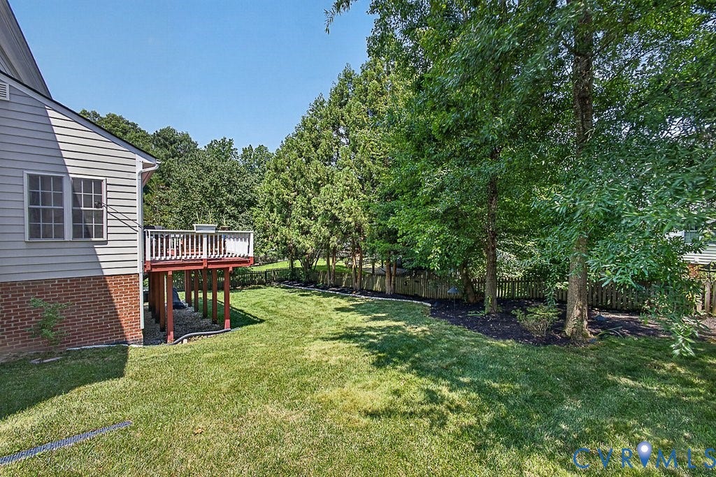 705 Lakewater Drive, Henrico, VA 23229 Serene rear yard with lots of privacy!