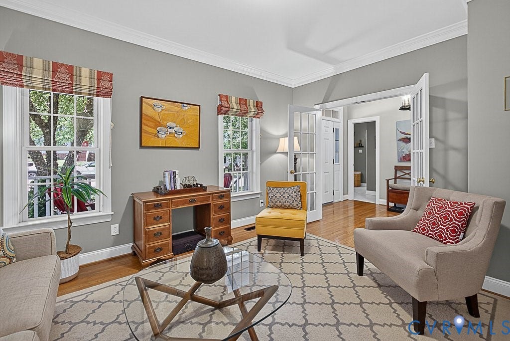705 Lakewater Drive, Henrico, VA 23229 Formal Living Room, including, 2 Sets of French Doors!