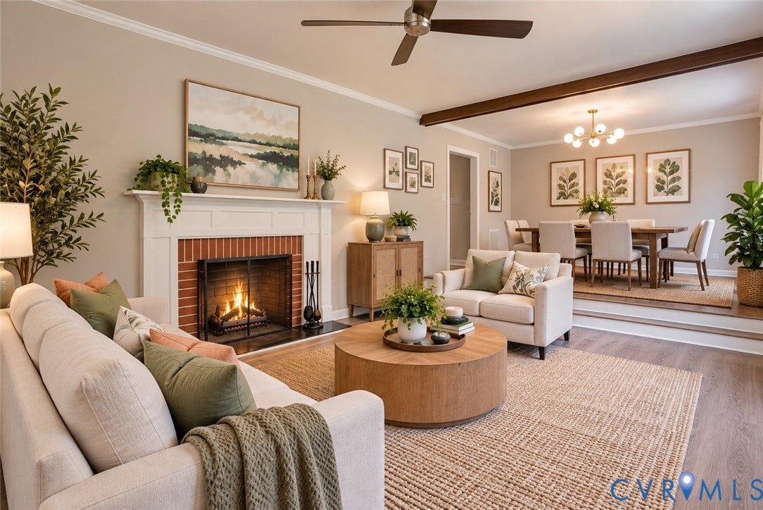 24601 Pear Orchard Road, Moseley, Moseley, VA 23120 Virtually Staged Using AI