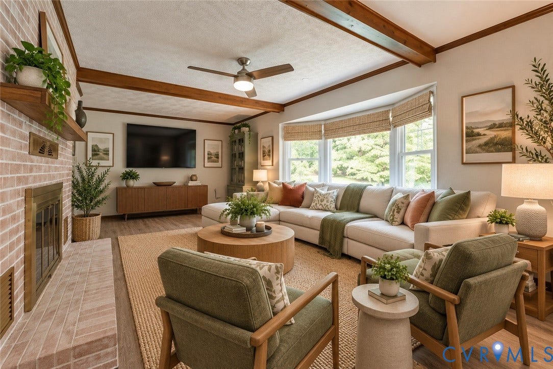 24601 Pear Orchard Road, Moseley, Moseley, VA 23120 Virtually Staged Using AI