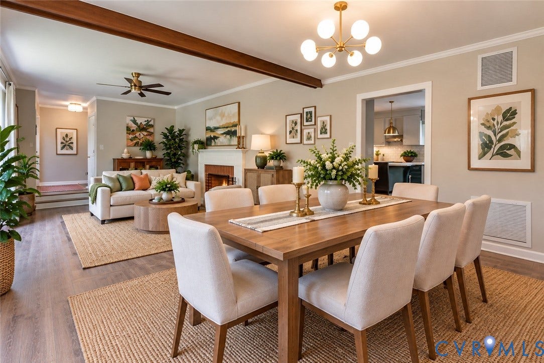 24601 Pear Orchard Road, Moseley, Moseley, VA 23120 Virtually Staged Using AI