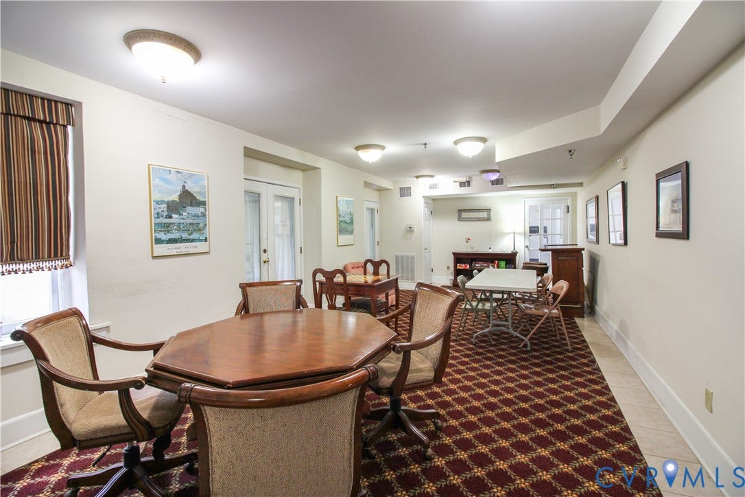 212 W Franklin Street, #U109, Richmond, VA 23220 Resident recreation and gathering room.