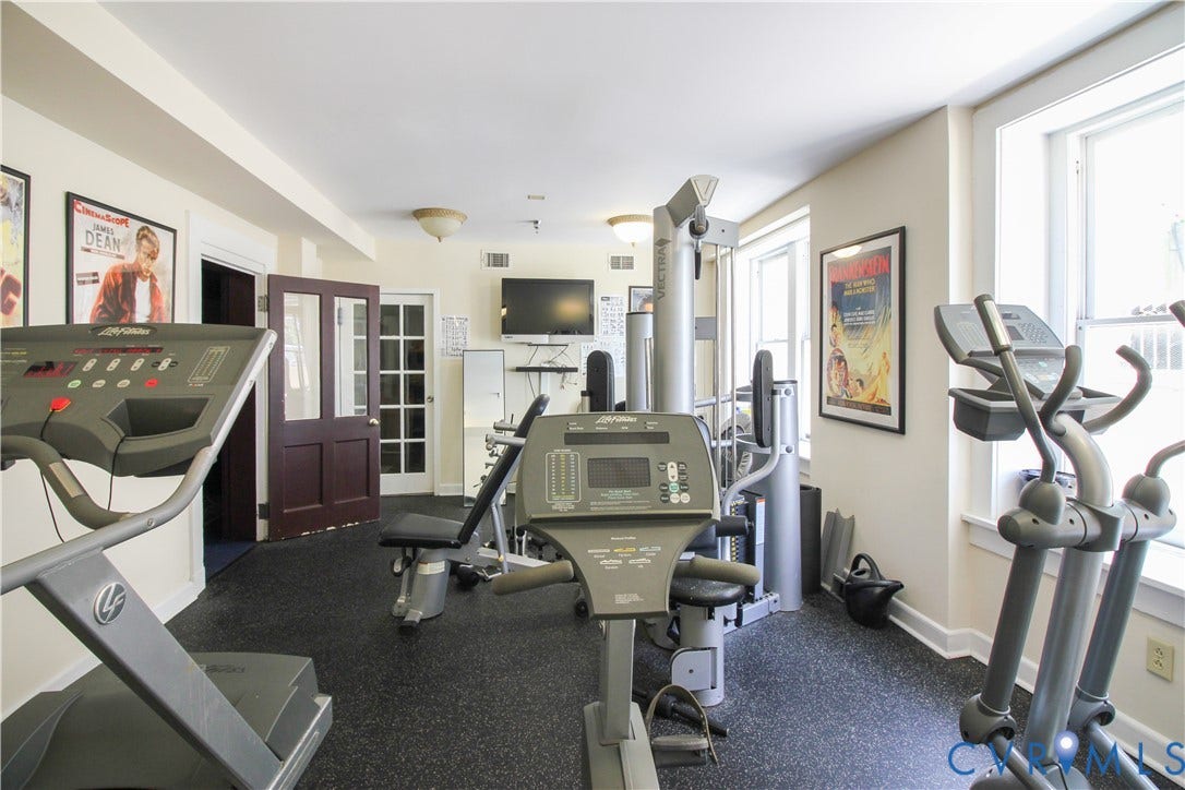 212 W Franklin Street, #U109, Richmond, VA 23220 On-site fitness center, included.