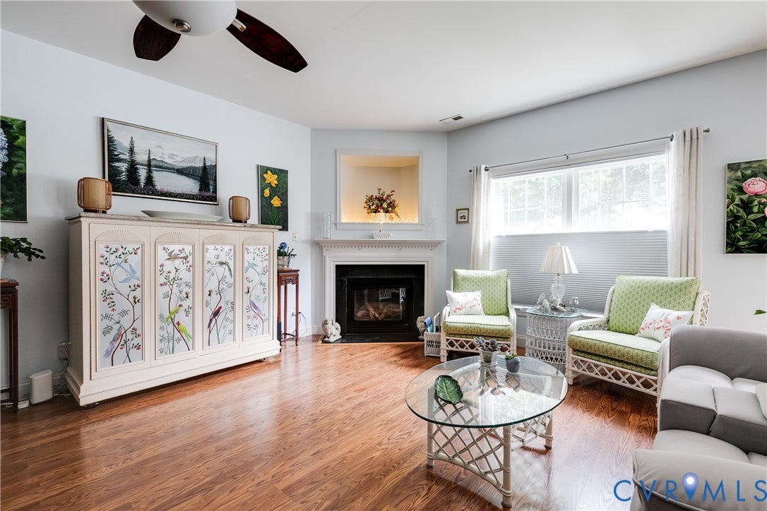 130 Carriage Point Lane, Henrico, VA 23059 Family Room Featuring Gas Fireplace.