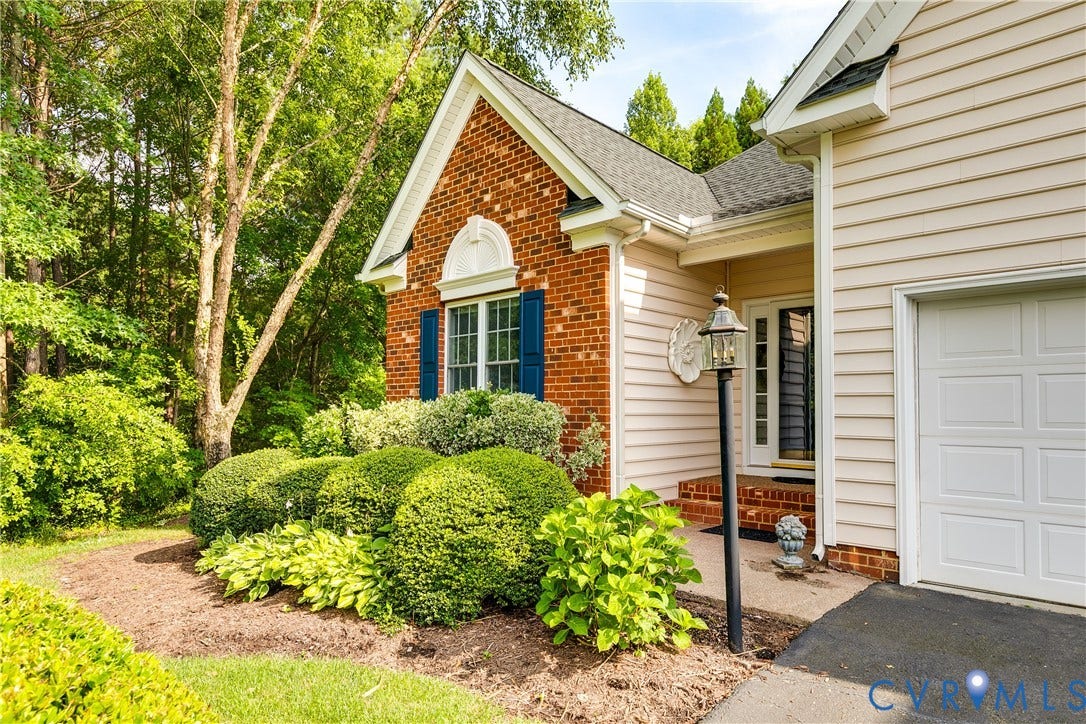 130 Carriage Point Lane, Henrico, VA 23059 Lovely Entrance Featuring Brick Siding/Entry and Manicured Landscaping.