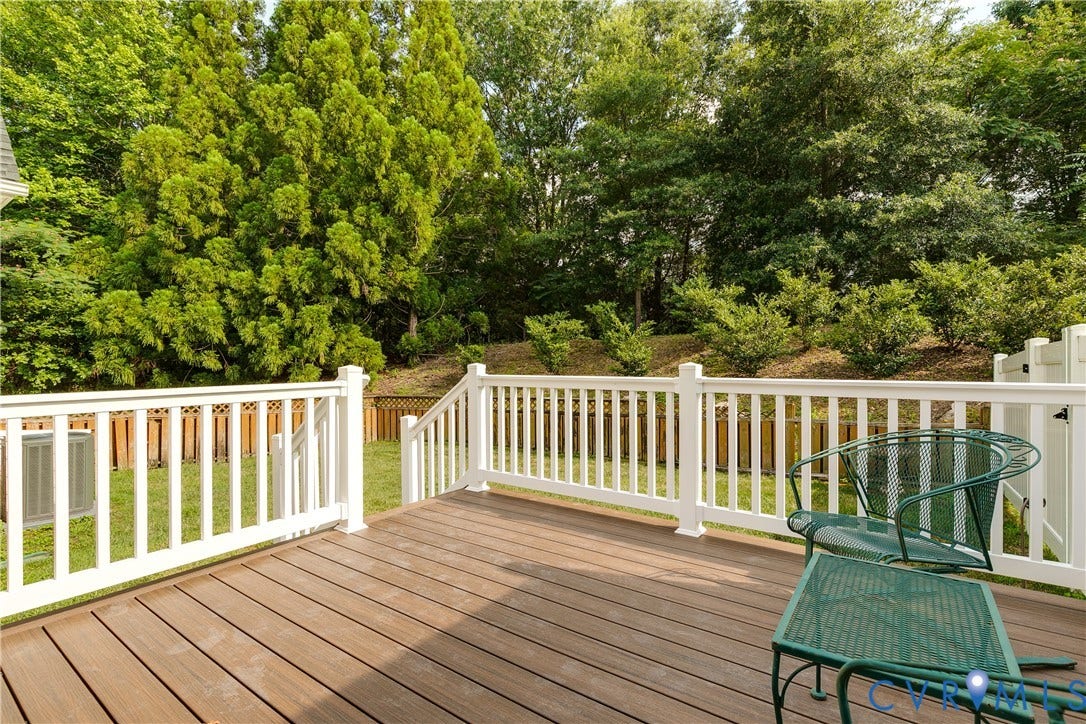 130 Carriage Point Lane, Henrico, VA 23059 Beautiful View of Spacious Backyard.