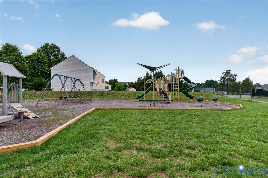 10817 Correnty Drive, Glen Allen, VA 23059 Outdoor recreation area featuring a play structure with slides and swings