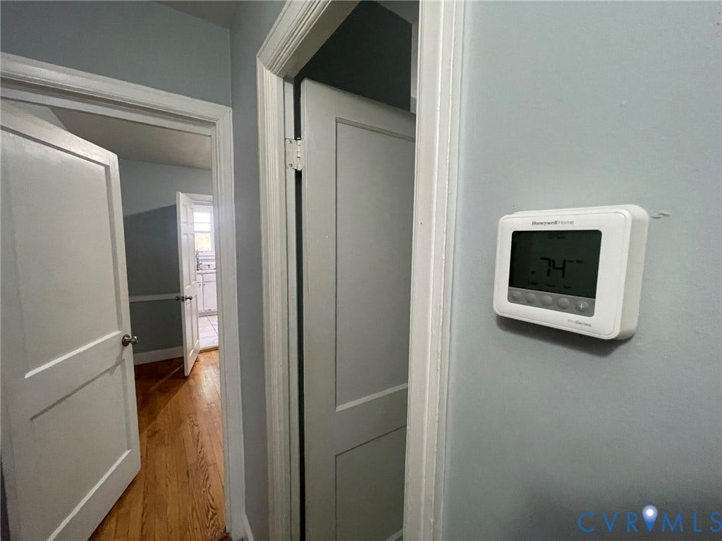 1417 Bowen Street, Oak Grove, Richmond, VA 23224 thermostat for central ac & heat
