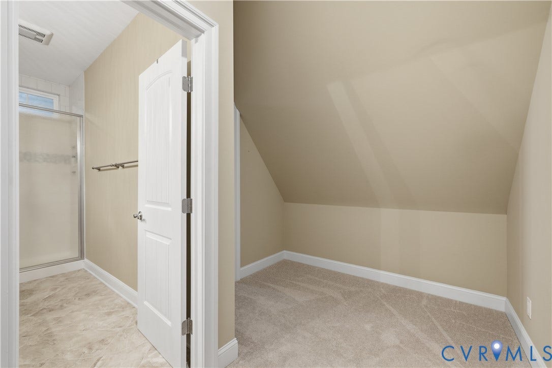 2384 Bel Crest Circle, Midlothian, VA 23113 Bathroom near bedroom #4, and door to attic