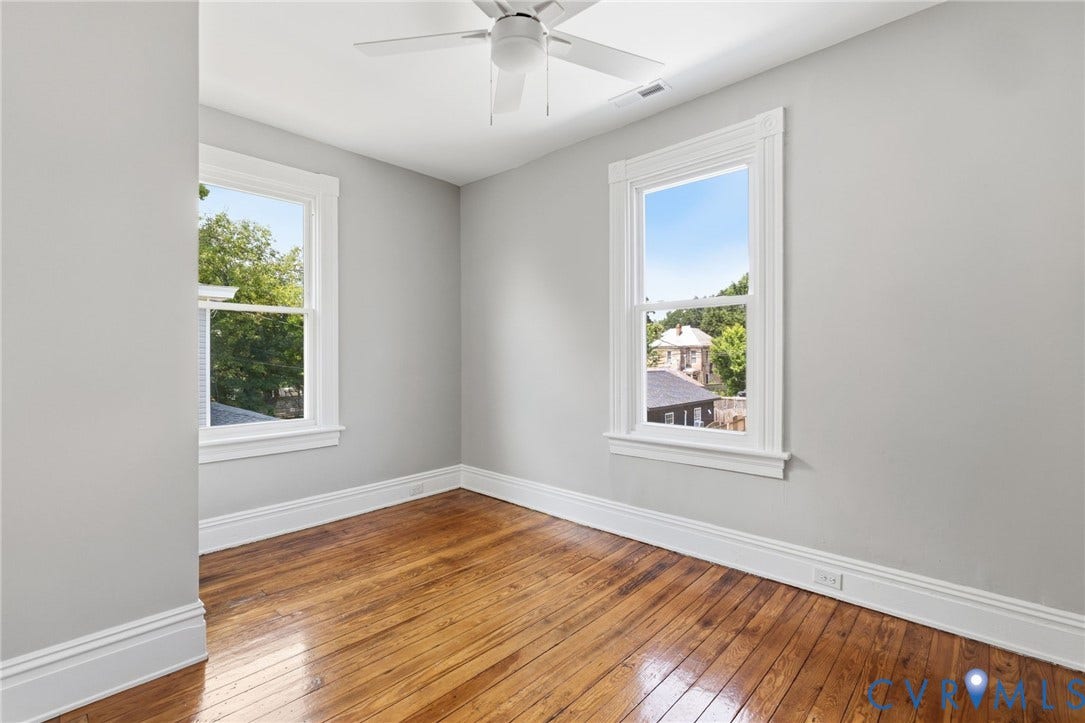 3614 Enslow Avenue, Richmond, VA 23222 Hardwood flooring, ceiling fan with light, closet