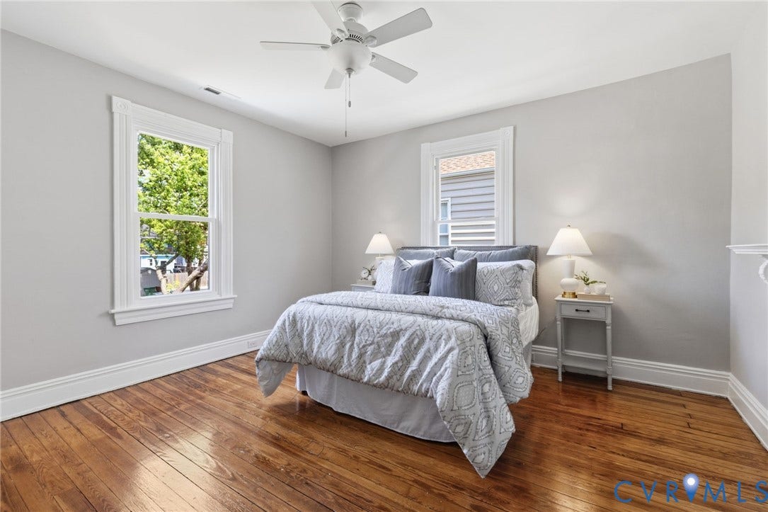 3614 Enslow Avenue, Richmond, VA 23222 Hardwood flooring, ceiling fan with light, closet, decorative mantle