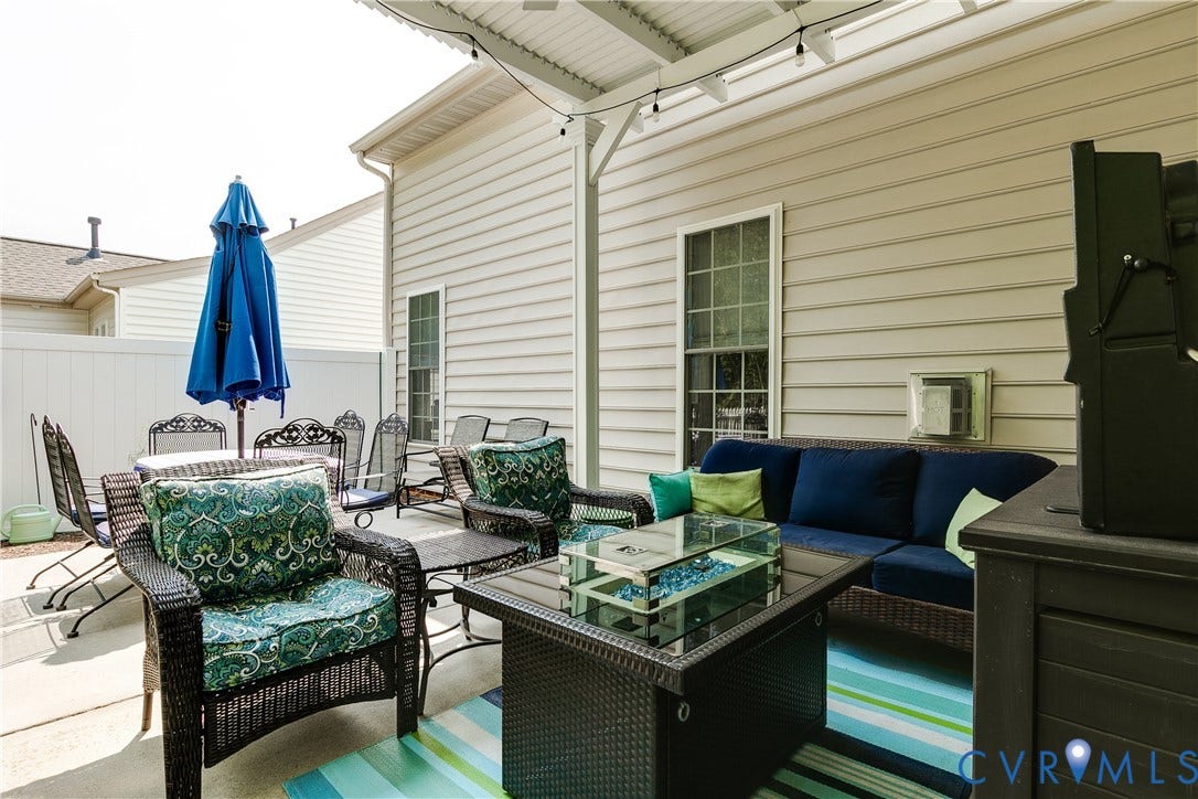 View of Expanded Patio Area.