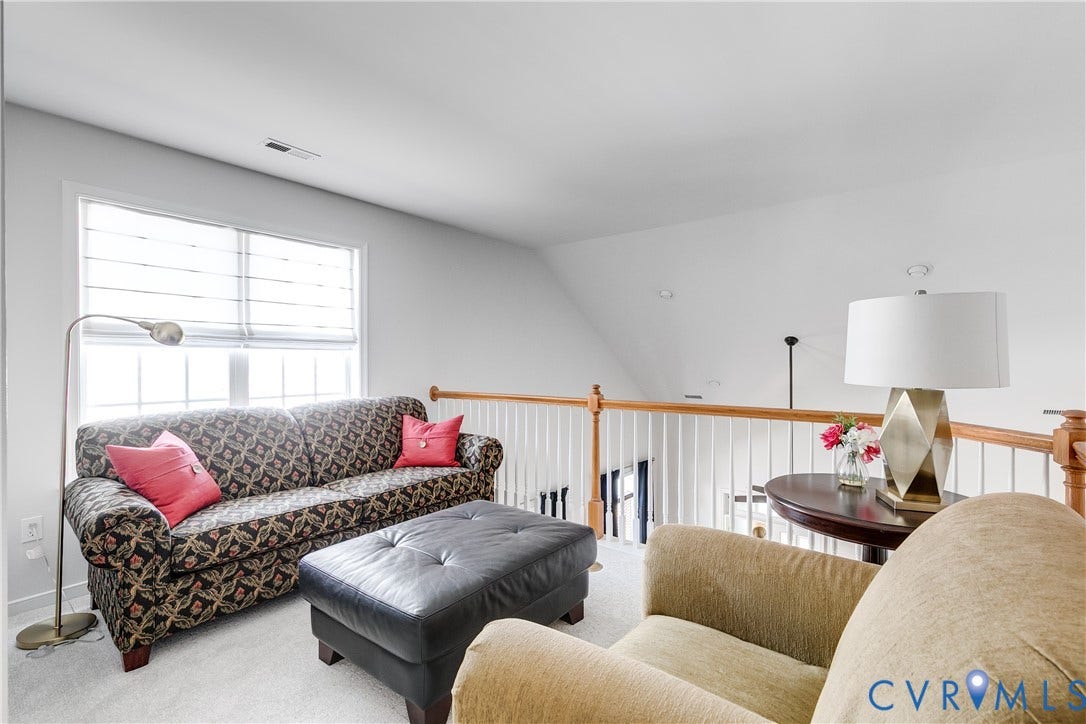 Upstairs Carpeted Loft Area.