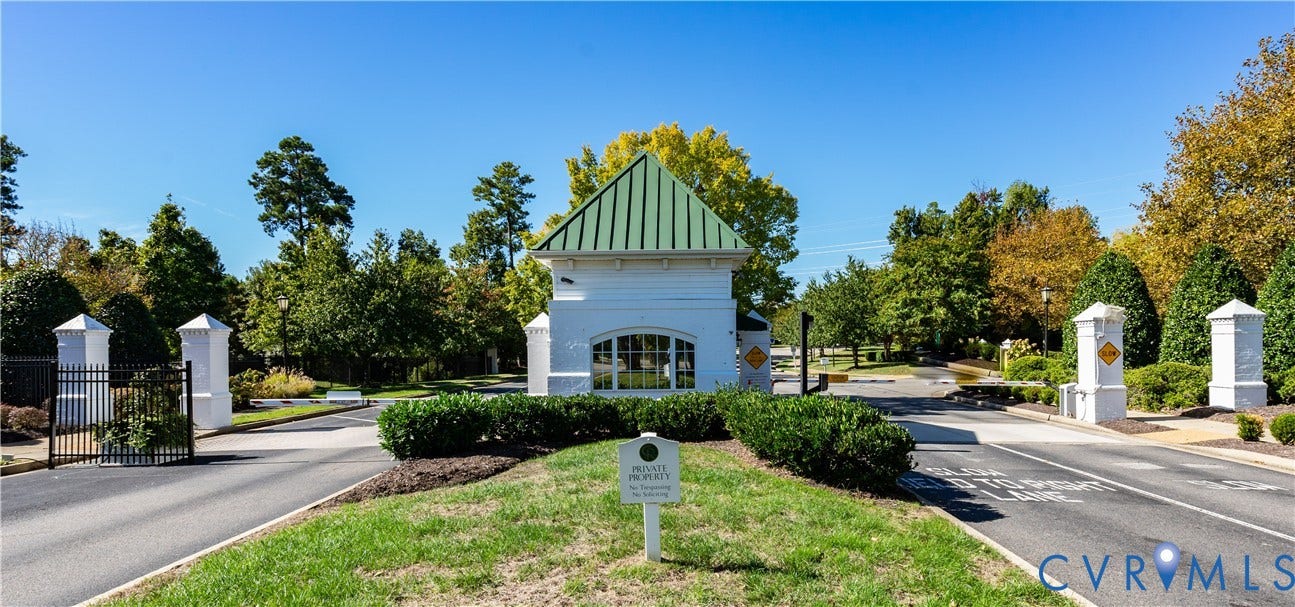 Cross Ridge Gated Front Entrance.