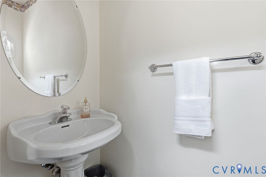 2065 Garrett Lane, Powhatan, VA 23139 Powder room off of laundry/mud room.