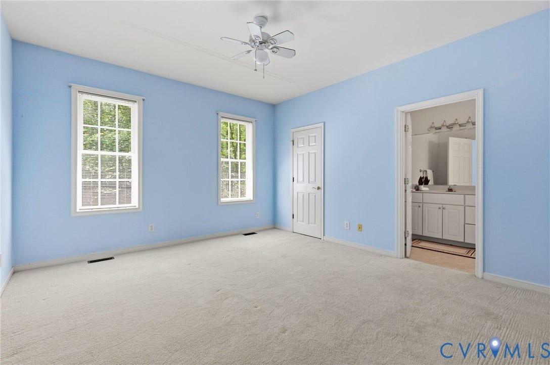 2065 Garrett Lane, Powhatan, VA 23139 One of 3 bedrooms on the first floor with Jack and Jill bathroom.