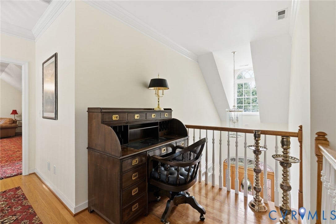 2065 Garrett Lane, Powhatan, VA 23139 Upstairs hallway nook/work area.
