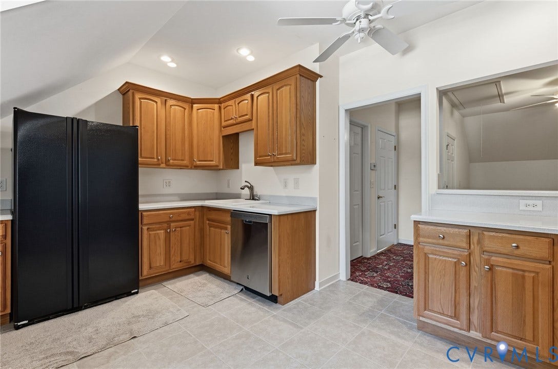 2065 Garrett Lane, Powhatan, VA 23139 Kitchenette in upstairs entertainment room.