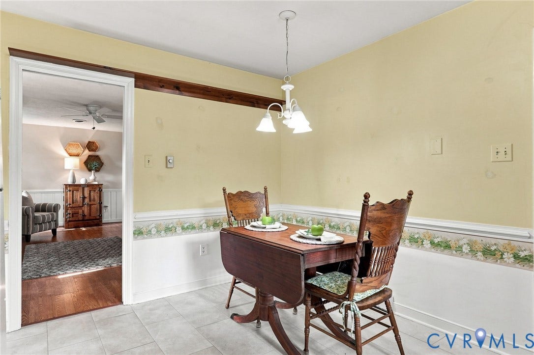 4001 Saldale Drive, North Chesterfield, VA 23237 Built-in white cabinetry, paneled door, and wainscoting detail