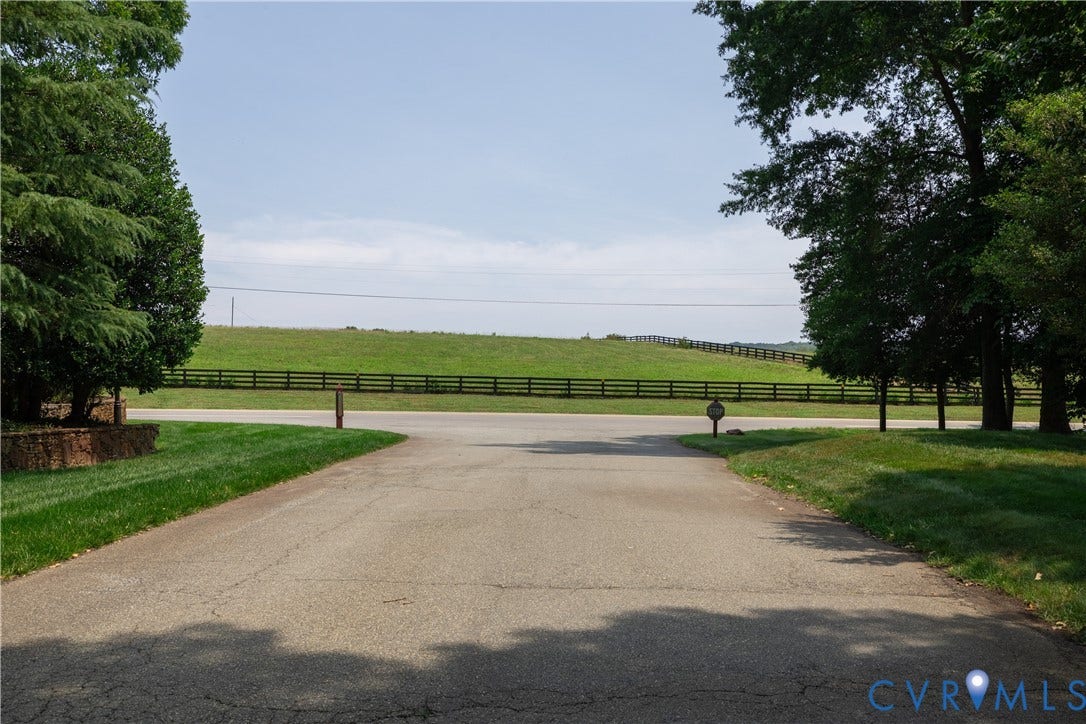 2005 Wilkhaven Terrace, Powhatan, VA 23139 View from Gatehouse to land across Huguenot Trail.