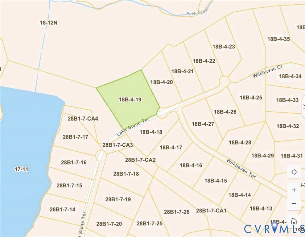 2005 Wilkhaven Terrace, Powhatan, VA 23139 GIS depiction of shape