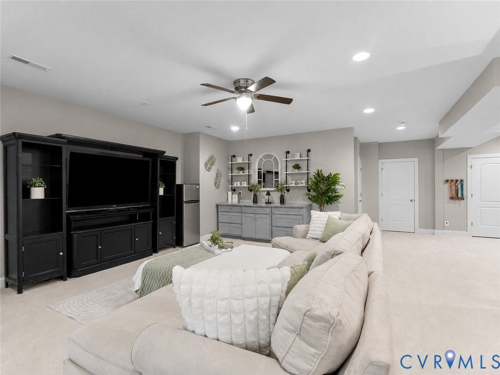 16419 Binley Road, Hallsley, Midlothian, VA 23112 Basement