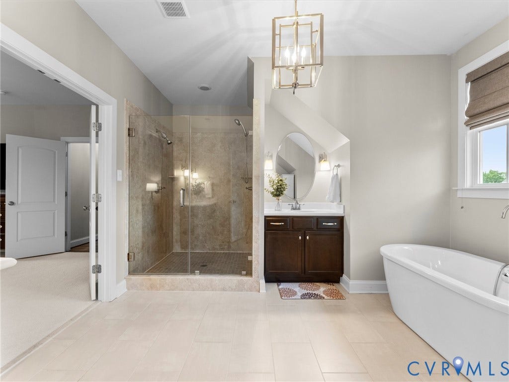 16419 Binley Road, Hallsley, Midlothian, VA 23112 Primary Bathroom w/ two separate vanities