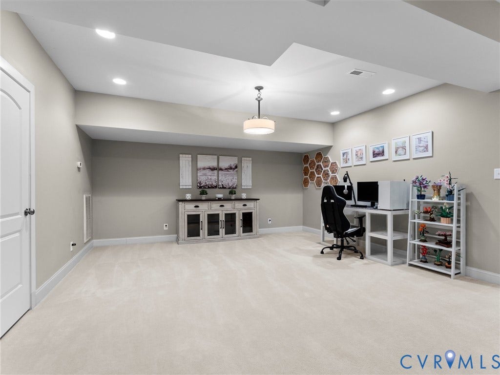16419 Binley Road, Hallsley, Midlothian, VA 23112 Additonal basment space. Door leads to additional storage space